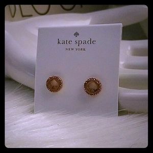 COPY - Kate spade spades pave rose gold earrings